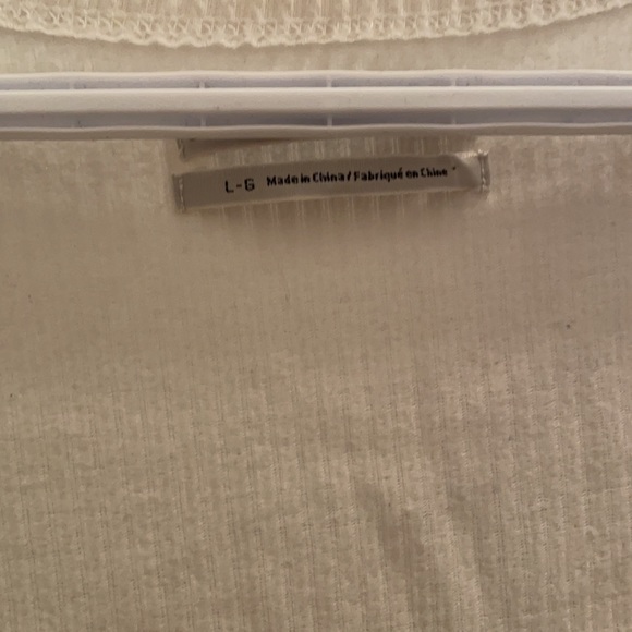 Urban Outfitters Cream front tie crop top - Picture 5 of 5